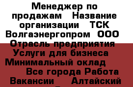 Менеджер по продажам › Название организации ­ ТСК Волгаэнергопром, ООО › Отрасль предприятия ­ Услуги для бизнеса › Минимальный оклад ­ 25 000 - Все города Работа » Вакансии   . Алтайский край,Яровое г.